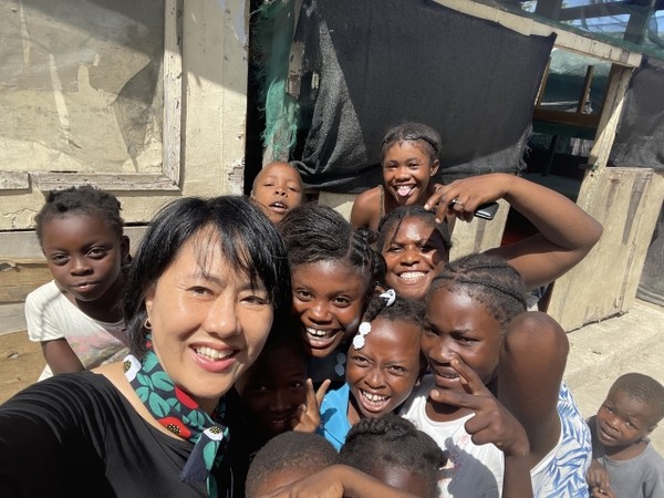 아이티에서 사역 중인 김혜련 선교사.