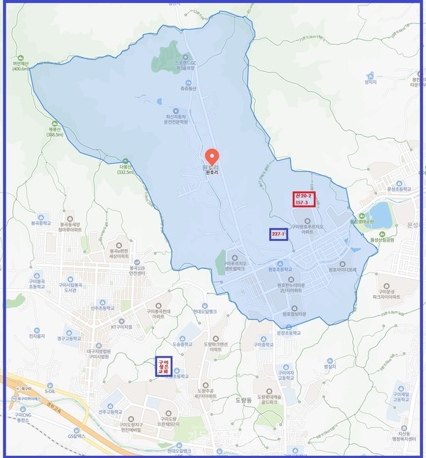 구미성은교회의 부지를 매도하여 단독사업으로 역사문화관을 건립해야 할 것으로 보인다